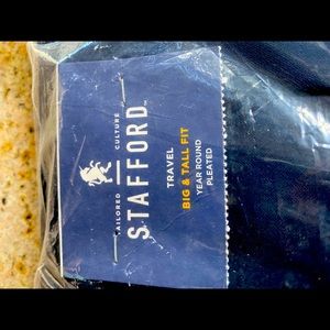 Navy Stafford Trousers 46x32